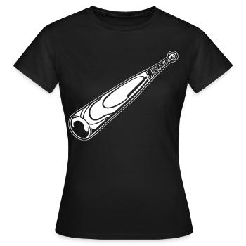 Batte de baseball - T-shirt Femme - noir - Devant - AI Model Female 172 dark (172cm)
