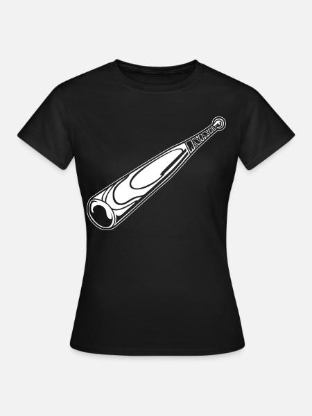 Baseballschläger - Frauen T-Shirt - Schwarz