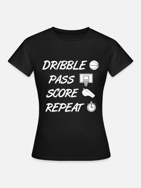 Basketballspieler - Frauen T-Shirt - Schwarz