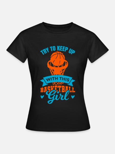 Basketballspielerin - Frauen T-Shirt - Schwarz