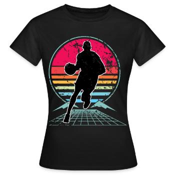 Basketball Basketballer - Frauen T-Shirt - Schwarz - Vorne - AI Model Female 172 dark (172cm)