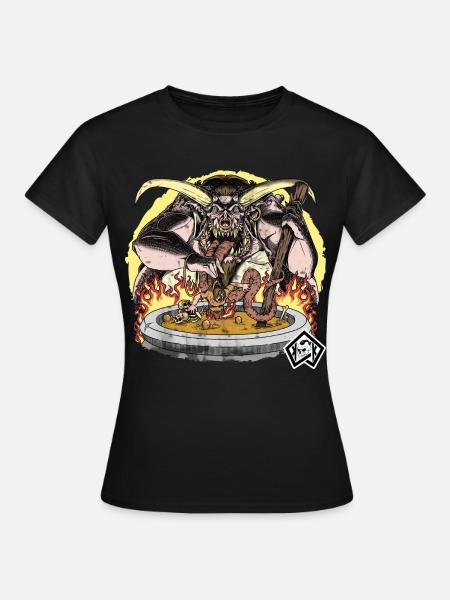 Koken, koken, kok, soeppan, hel - Vrouwen T-shirt - zwart