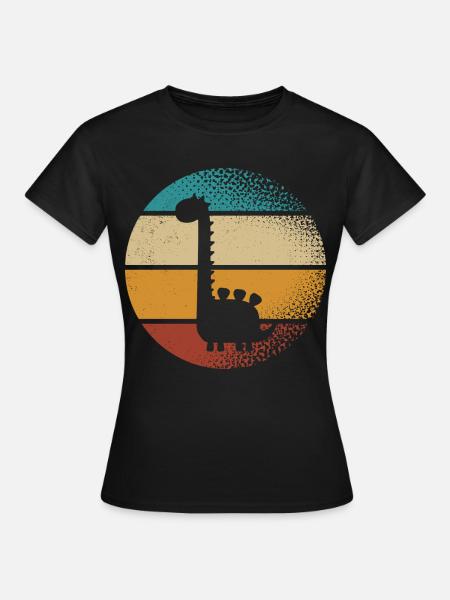 Brachiosaurus Dino - Frauen T-Shirt - Schwarz