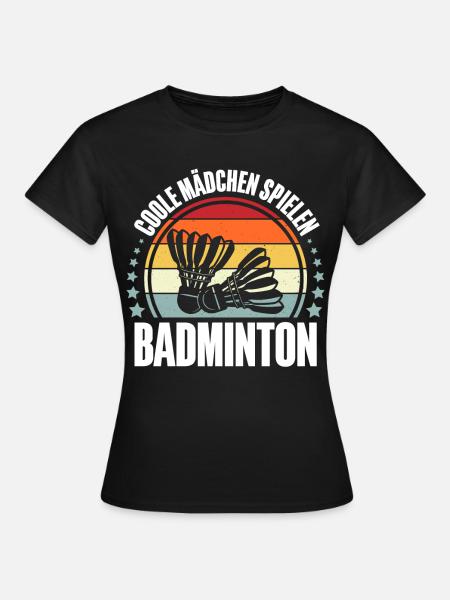 Badminton - Frauen T-Shirt - Schwarz