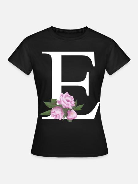 E - Frauen T-Shirt - Schwarz