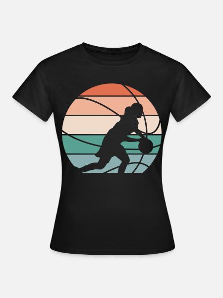 Basketball Basketballerin Frauen Basketball - Frauen T-Shirt - Schwarz
