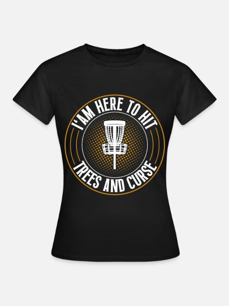 Discgolf Disc Golf - Frauen T-Shirt - Schwarz