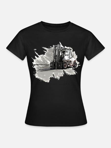 Gabelstapler - Frauen T-Shirt - Schwarz