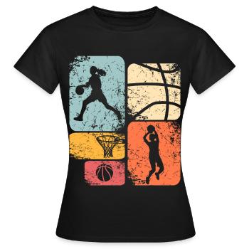 Basketball féminin Basketball féminin - T-shirt Femme - noir - Devant - AI Model Female 172 dark (172cm)