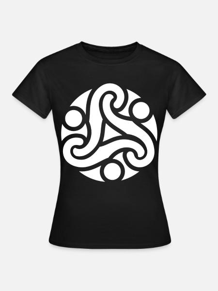 Symbole celtique de protection (blanc) - Dame-T-shirt - sort