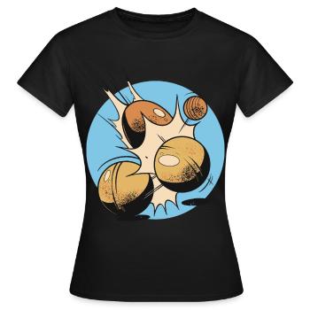 Boules boules boules pour boule pétanque boule - T-shirt Femme - noir - Devant - AI Model Female 172 dark (172cm)