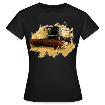 Lexion 550 Combine Harvester - Women's T-Shirt - black - Front - AI Model Female 172 dark (172cm)