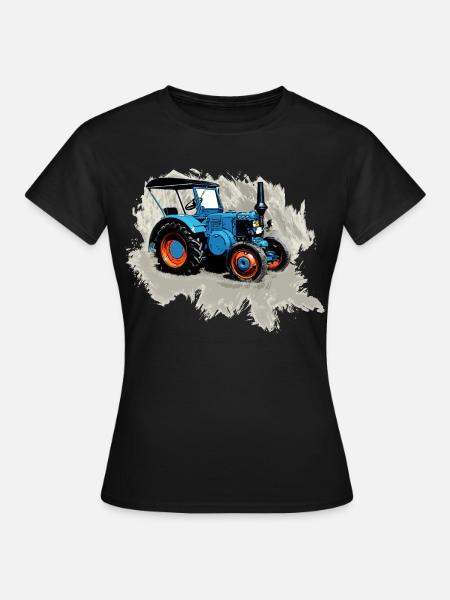 Traktor Lanz - Frauen T-Shirt - Schwarz