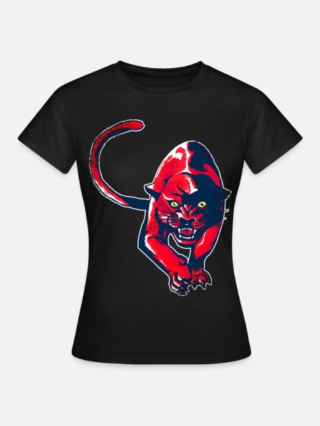 Roter Panther - Frauen T-Shirt - Schwarz