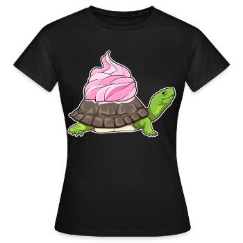 Turtle Frosting - Women's T-Shirt - black - Front - AI Model Female 172 dark (172cm)