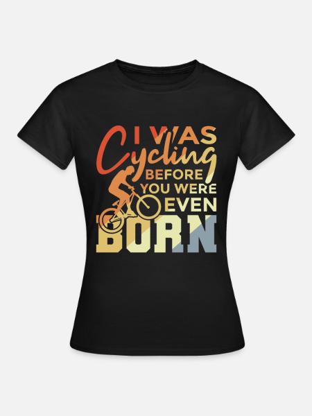Radfahrer Witz - Frauen T-Shirt - Schwarz