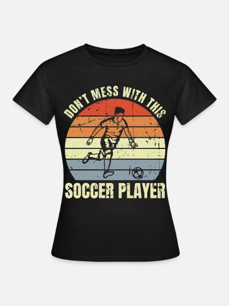 Lustiger Fußball Witz - Frauen T-Shirt - Schwarz