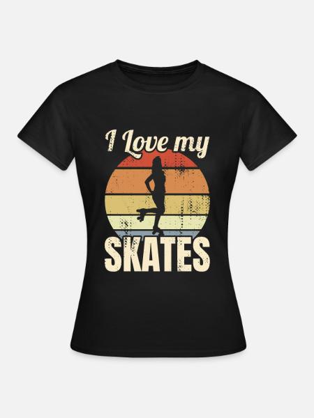Rollsportler - Frauen T-Shirt - Schwarz