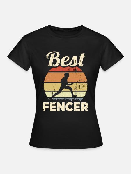 Bester Fechtmeister - Frauen T-Shirt - Schwarz