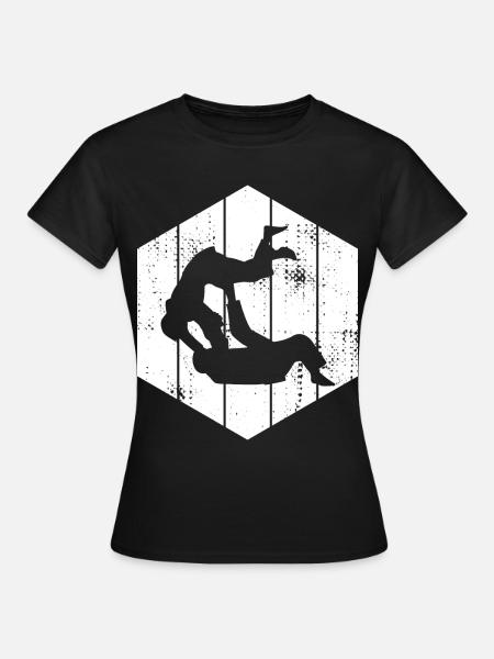 Judo Kämpfer - Frauen T-Shirt - Schwarz