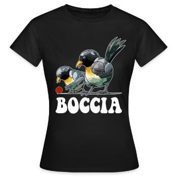 Boccia player bird with boccia balls Boccia - Women's T-Shirt - black - Front - AI Model Female 172 dark (172cm)