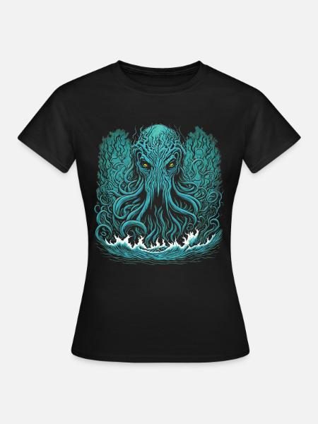 Cthulhu - Frauen T-Shirt - Schwarz