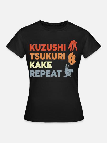 Judo Techniken - Frauen T-Shirt - Schwarz