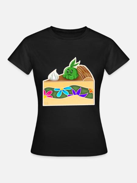 PieceOfCakeGrows! - Frauen T-Shirt - Schwarz