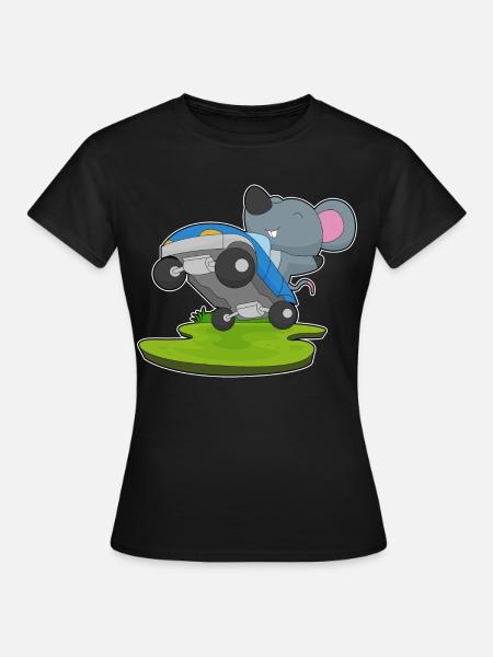 Maus Auto - Frauen T-Shirt - Schwarz