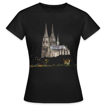 Köln - Frauen T-Shirt - Schwarz - Vorne - AI Model Female 172 dark (172cm)