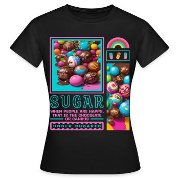 Sugar Man - Women's T-Shirt - black - Front - AI Model Female 172 dark (172cm)