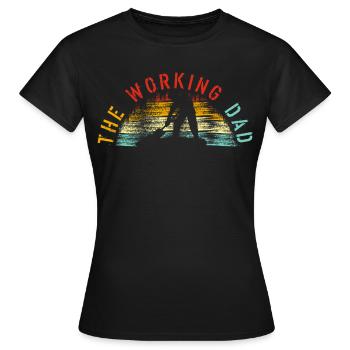 Der Working Dad-Jahrgang - Frauen T-Shirt - Schwarz - Vorne - AI Model Female 172 dark (172cm)