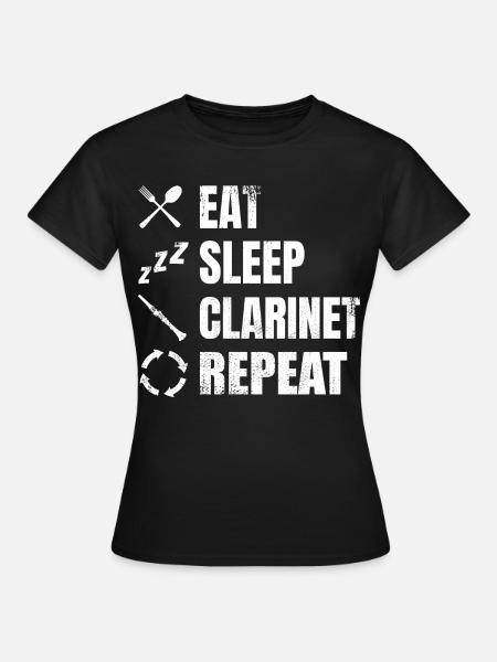 Klarinette Routine - Frauen T-Shirt - Schwarz