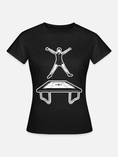 Trampolinspringen Kind - Frauen T-Shirt - Schwarz