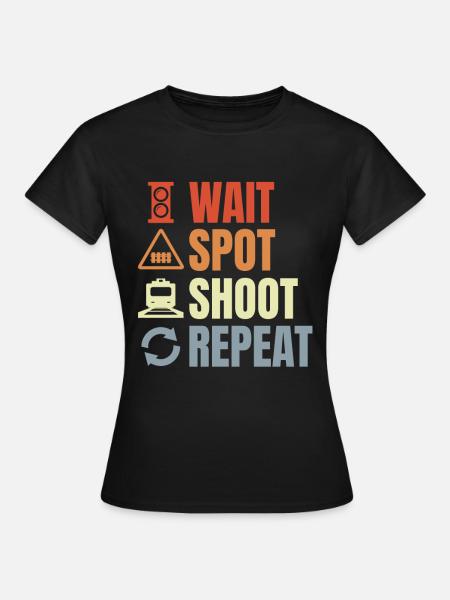 Eisenbahner Routine - Frauen T-Shirt - Schwarz