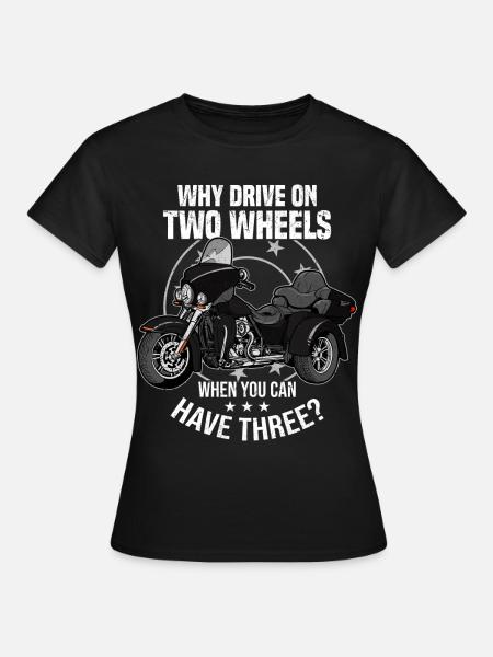Dreirädriges Motorrad Trike Triker Trikes Geschenk - Frauen T-Shirt - Schwarz