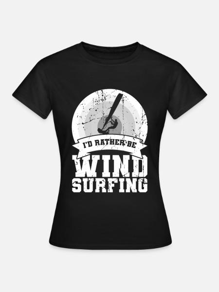 Lustiger Windsurfen Spruch - Frauen T-Shirt - Schwarz