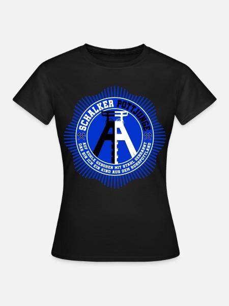 Schalker Pottjunge | Farben änderbar - Frauen T-Shirt - Schwarz