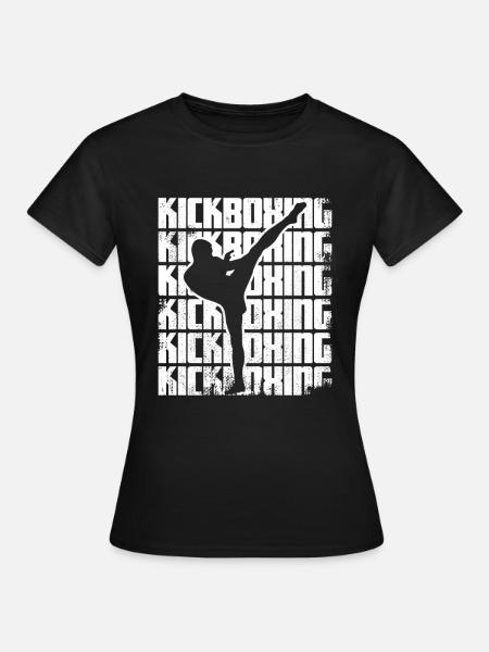 Lustiges Kickboxen - Frauen T-Shirt - Schwarz