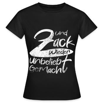 Zack Wieder Unglaublich Gemacht - Frauen T-Shirt - Schwarz - Vorne - AI Model Female 172 dark (172cm)