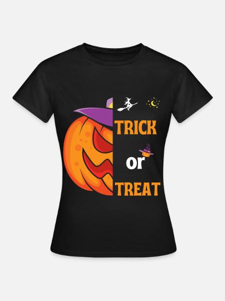 Halloween-Geschenk "Süßes oder Saures" - Frauen T-Shirt - Schwarz