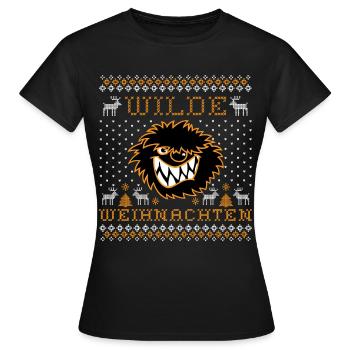 Die Wilden Kerle Wilde Weihnachten Ugly Christmas - Frauen T-Shirt - Schwarz - Vorne - AI Model Female 172 dark (172cm)