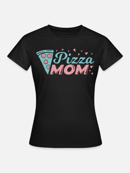 Pizza Mutter - Frauen T-Shirt - Schwarz