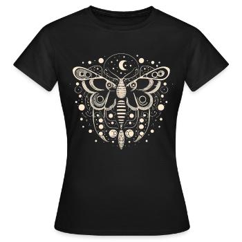 Papillon céleste - T-shirt Femme - noir - Devant - AI Model Female 172 dark (172cm)