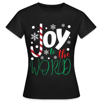 La joie dans le monde - T-shirt Femme - noir - Devant - AI Model Female 172 dark (172cm)
