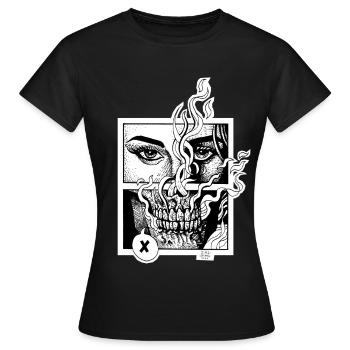 Stranger end - Women's T-Shirt - black - Front - AI Model Female 172 dark (172cm)