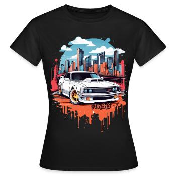 Tuning Voiture, Sport Automobile - T-shirt Femme - noir - Devant - AI Model Female 172 dark (172cm)