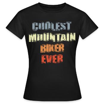Drôle de vététiste - T-shirt Femme - noir - Devant - AI Model Female 172 dark (172cm)