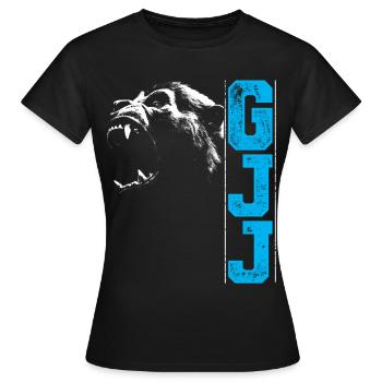 Guerrilla Jiu Jitsu Gorilla tête BJJ cadeau - T-shirt Femme - noir - Devant - AI Model Female 172 dark (172cm)