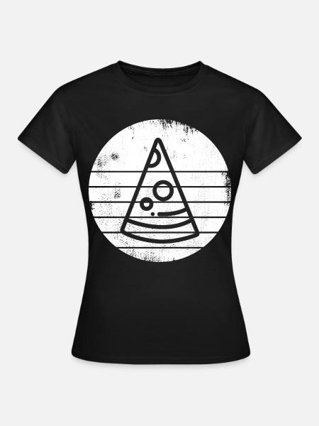 Pizza - Frauen T-Shirt - Schwarz